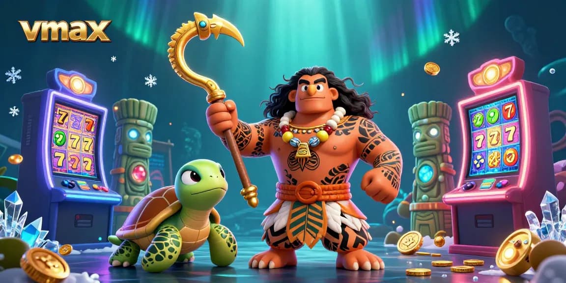Join the exciting vmax casino experience with thrilling slot machines and vibrant characters.