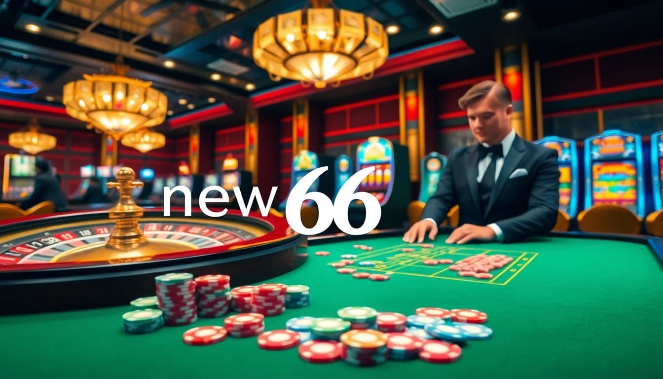 Experience the excitement of new 66 with vibrant casino games, elegant tables, and thrilling ambience.