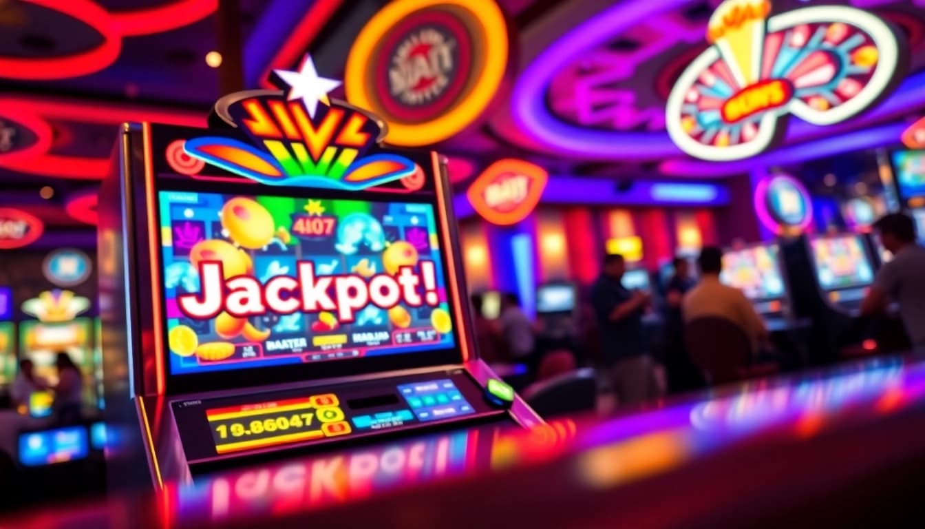 Putar bro138 slot dan menangkan jackpot di mesin slot dengan pencahayaan cerah.