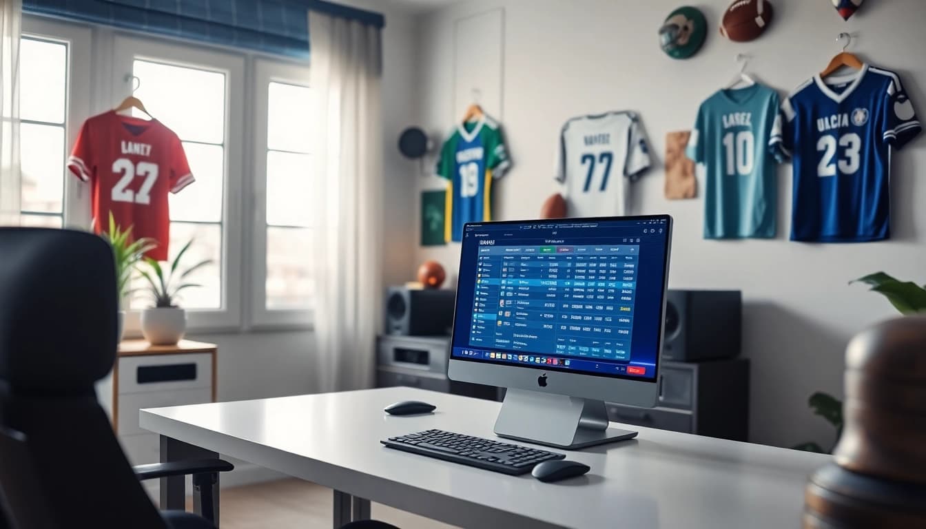Discover the best sports betting sites in Mexico through a professional sports betting setup showcasing live betting odds.