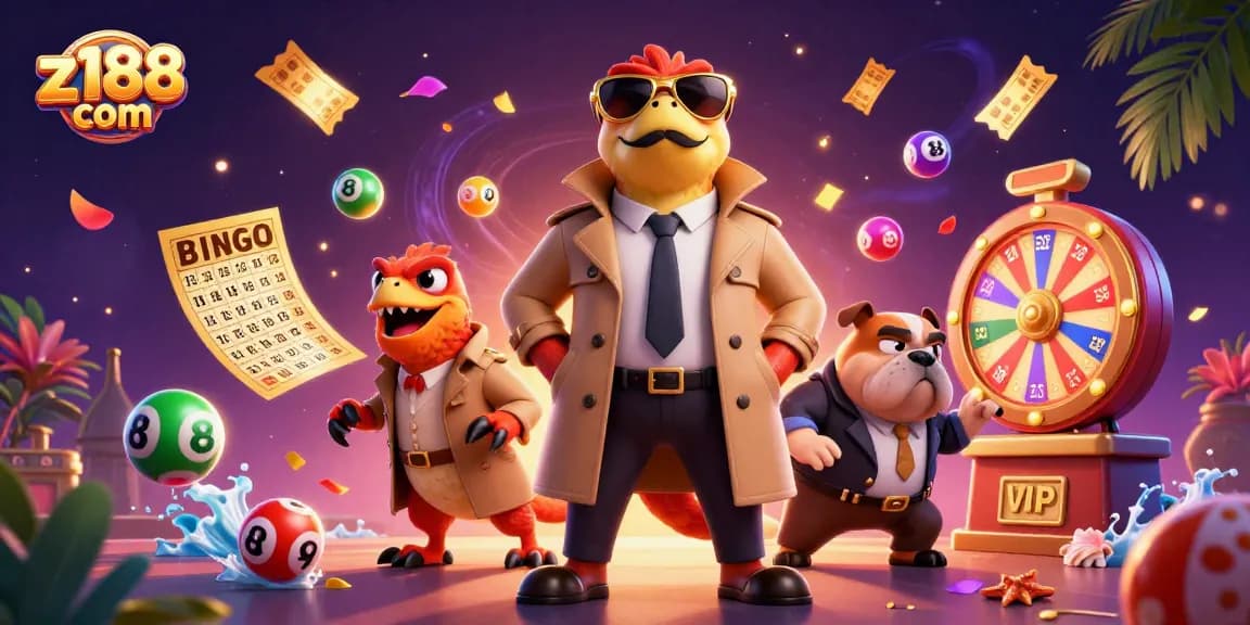 Experience excitement at z188 com with colorful casino elements and humorous raptor characters