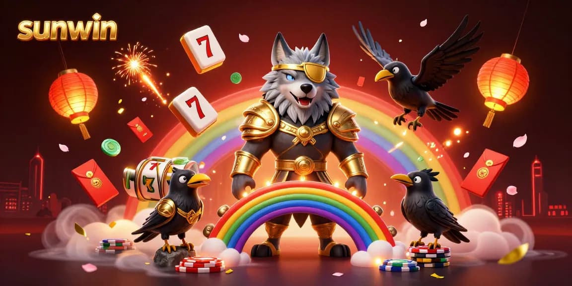 Engage in thrilling gameplay at sunwin featuring vibrant casino elements and a dynamic scene with mythological characters.