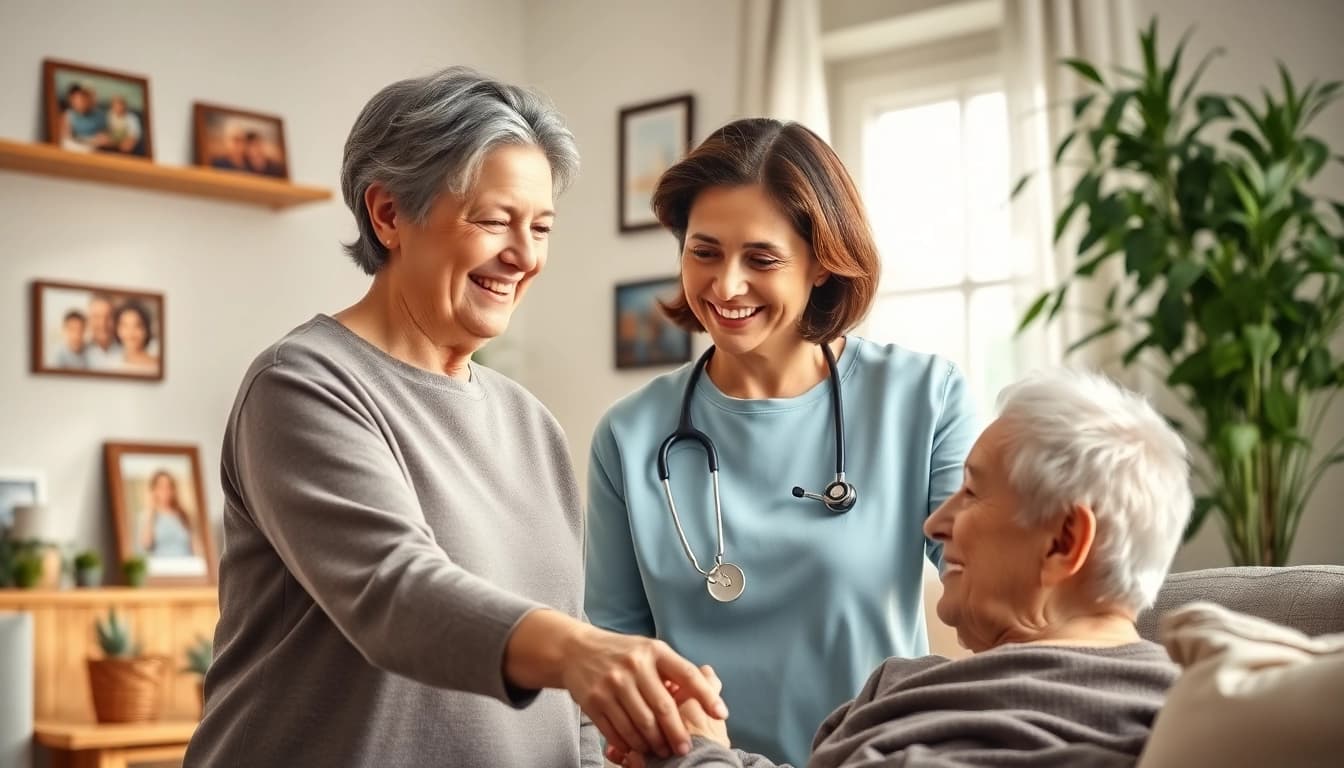 Senior caregivers austin tx providing comfort and support in a homely setting.