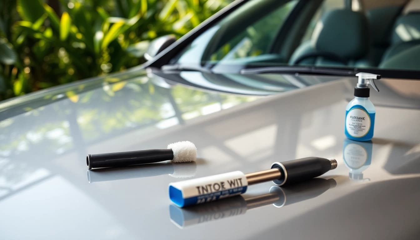 Detail-focused car detailing Chattanooga service showcasing meticulous cleaning tools.
