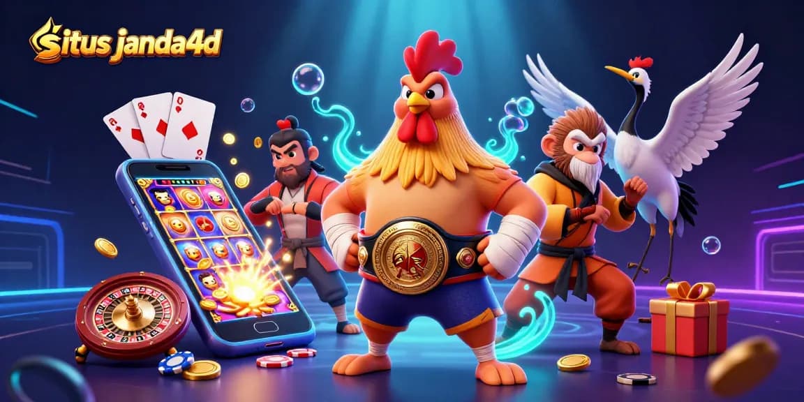 Situs janda4d mempersembahkan ilustrasi karakter kasino 3D yang menarik dengan elemen slot yang memukau.