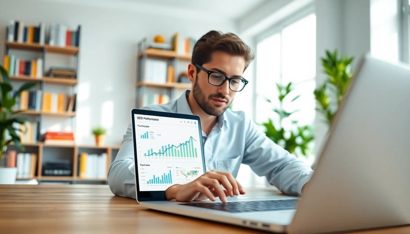Boost your Clearwater FL SEO with a professional consultant analyzing data for growth.