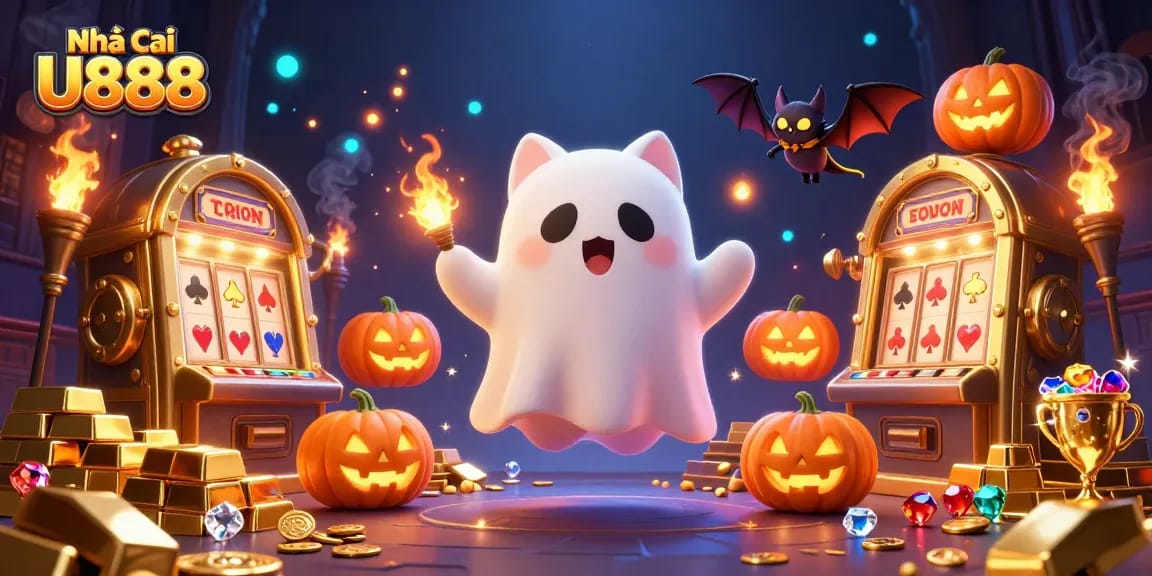 Join the thrill at Nhà cái U888 with a vibrant 3D casino adventure featuring playful characters and treasures.