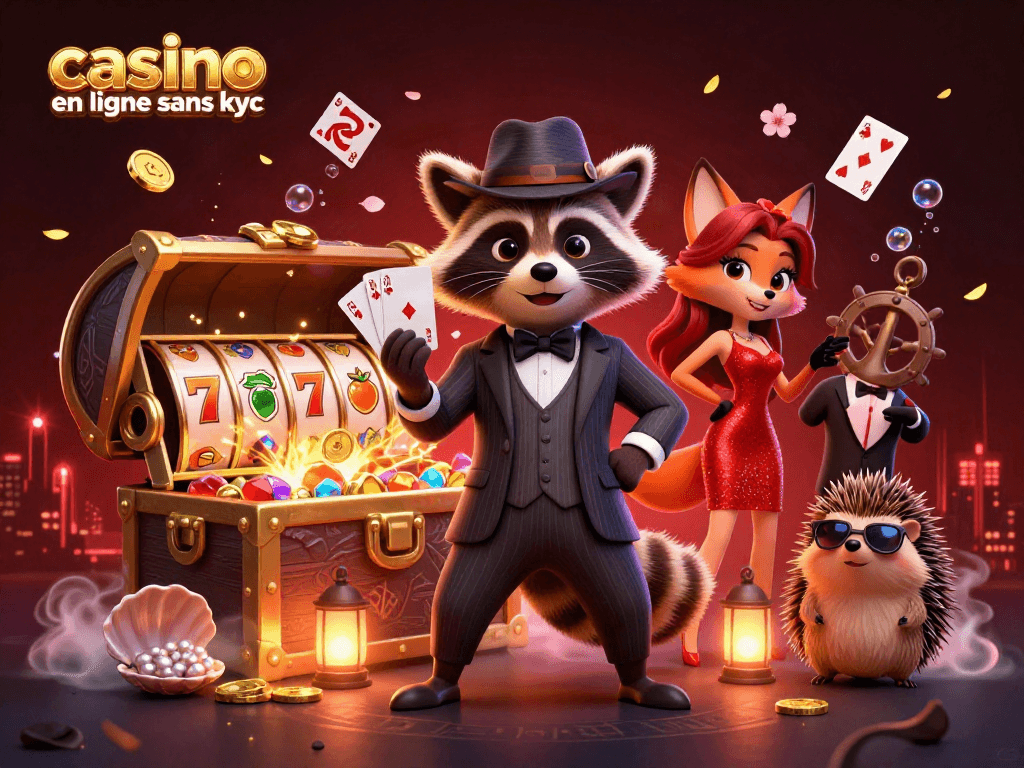 Jouez au casino en ligne sans kyc avec des personnages 3D animés dans un univers vivant et coloré.