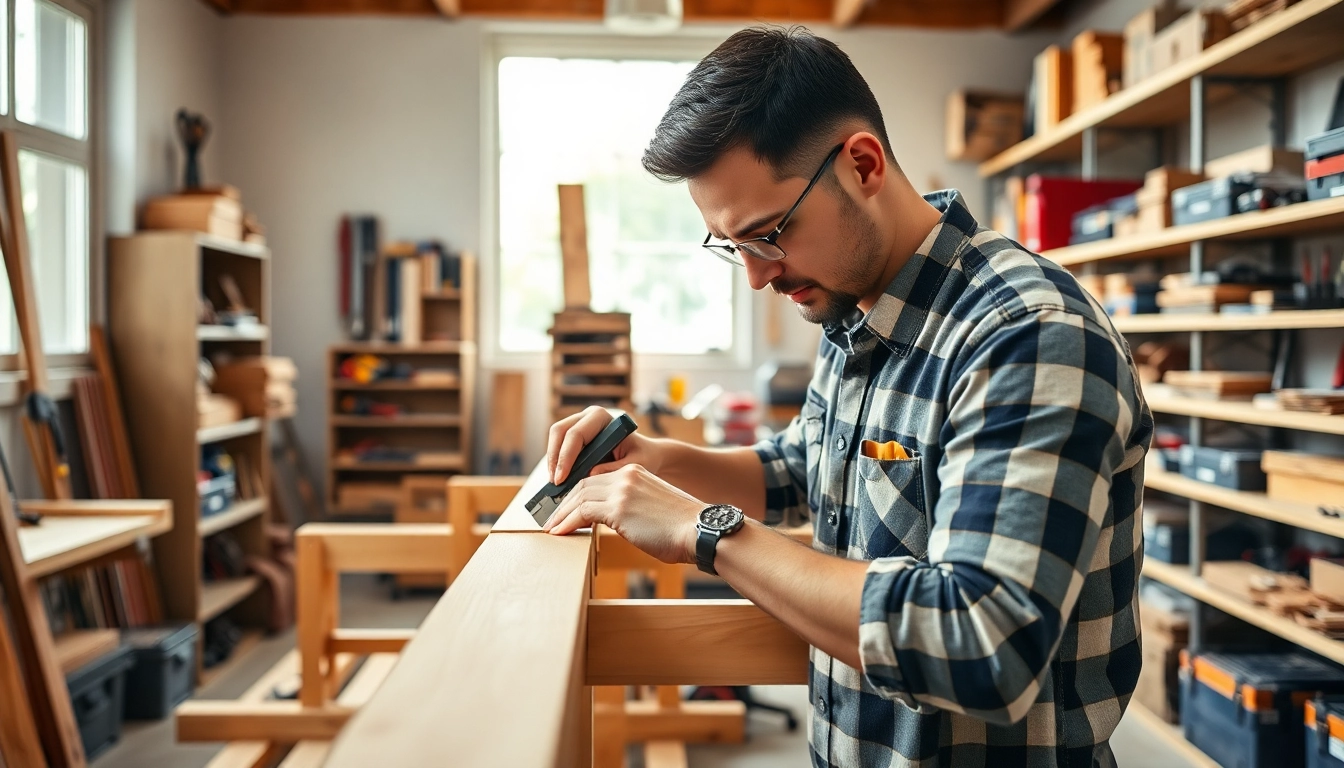 Learn about Carpentry Apprenticeship Near Me with a professional carpenter in a workshop.