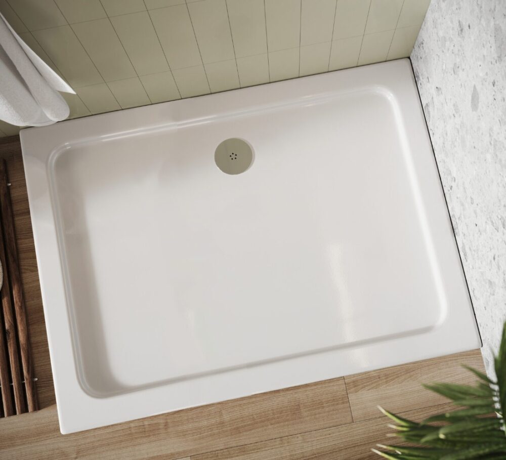 Compact and Spacious Shower Base Shower Options Available