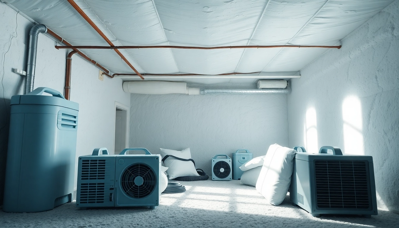 Crawl Space Restoration showcasing a clean space with tools highlighting the process.