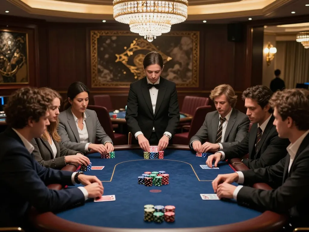 GG88 vip players enjoying a high-stakes poker game in a luxurious VIP room ambiance