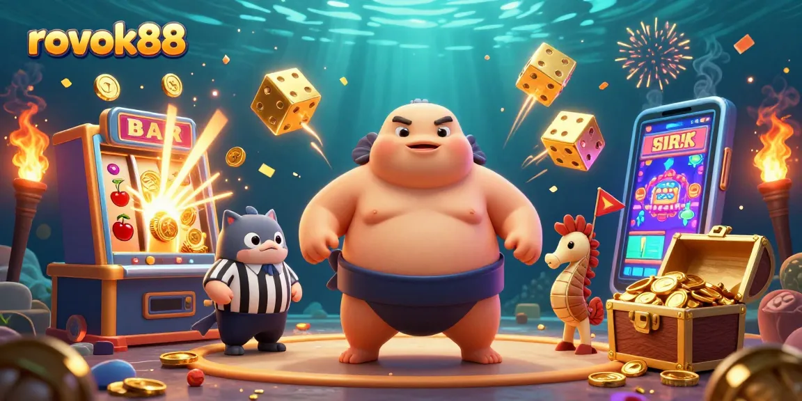 Engage with rokok88's exciting underwater casino adventure featuring dynamic 3D characters.