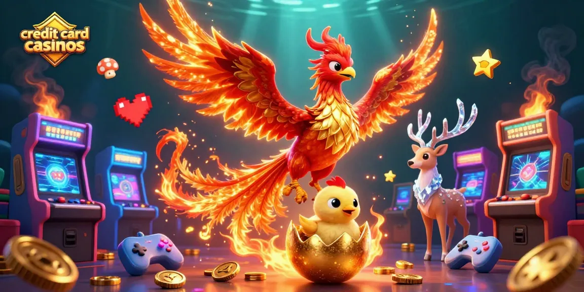 Engage with exciting credit card casinos featuring vibrant 3D scenes and slot elements.