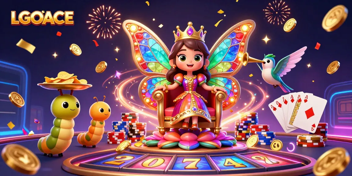 Play slots at LGOACE with vibrant characters enjoying a rich casino atmosphere and jackpot excitement