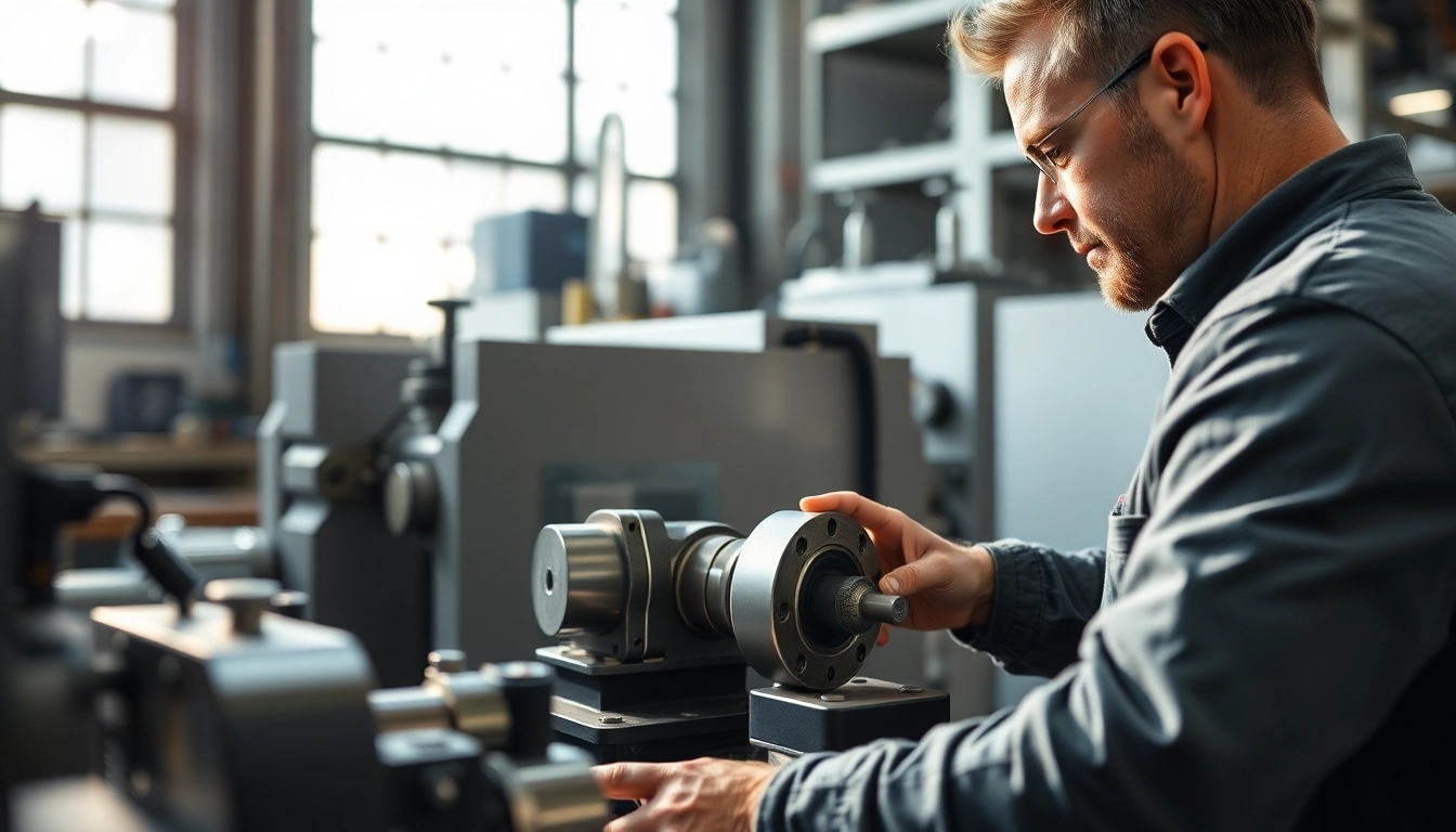 Custom part manufacturer creating precision components with advanced CNC machinery.