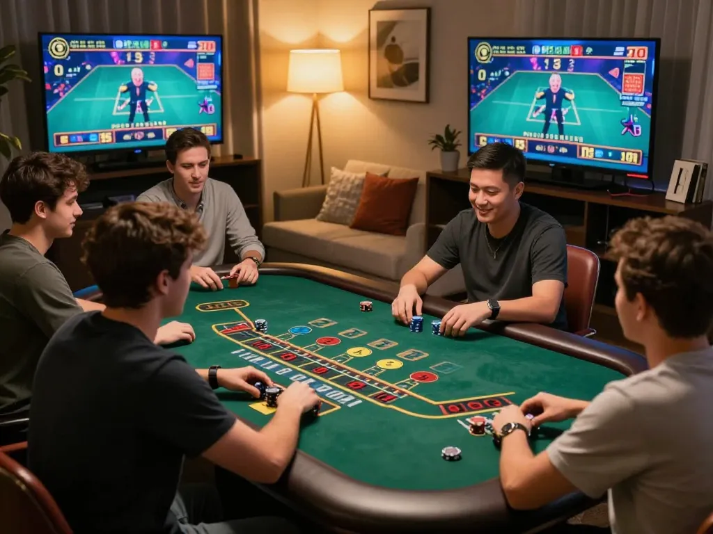 Nohu online casino players interactively engage in a live dealer baccarat game.
