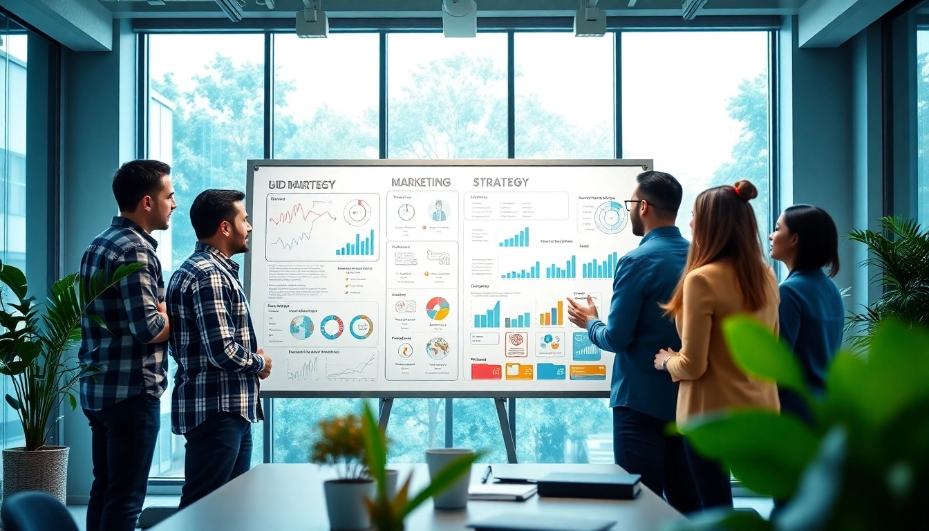 Team collaboration at a digital marketing company focusing on innovative strategies and analytics.