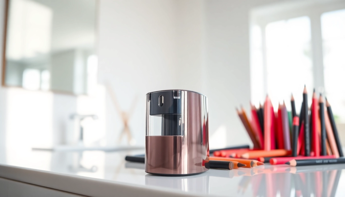 Use a cosmetic pencil sharpener for precise application of cosmetic pencils.