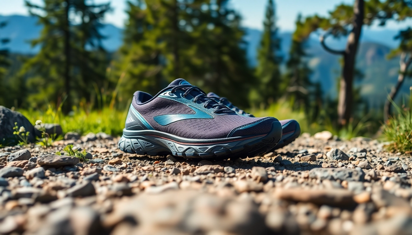 Corriendo con los Brooks Caldera 7 sobre un sendero con fondo natural vibrante.