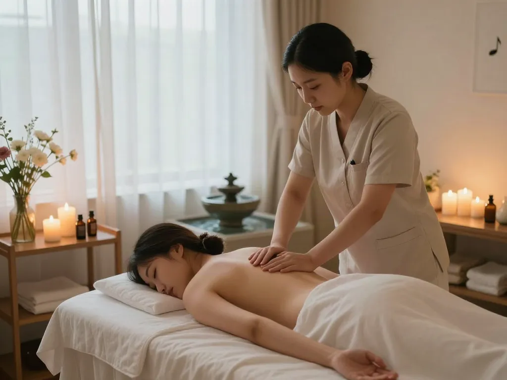 Experience the tranquility of 한남동출장마사지 in a serene spa setting.