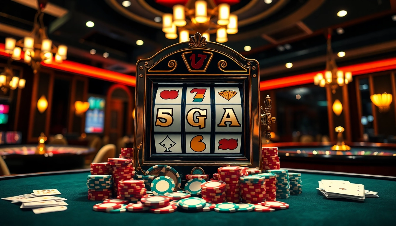 Engaging players at the game slot Naga169 with a luxurious casino ambiance highlighting excitement and thrills.
