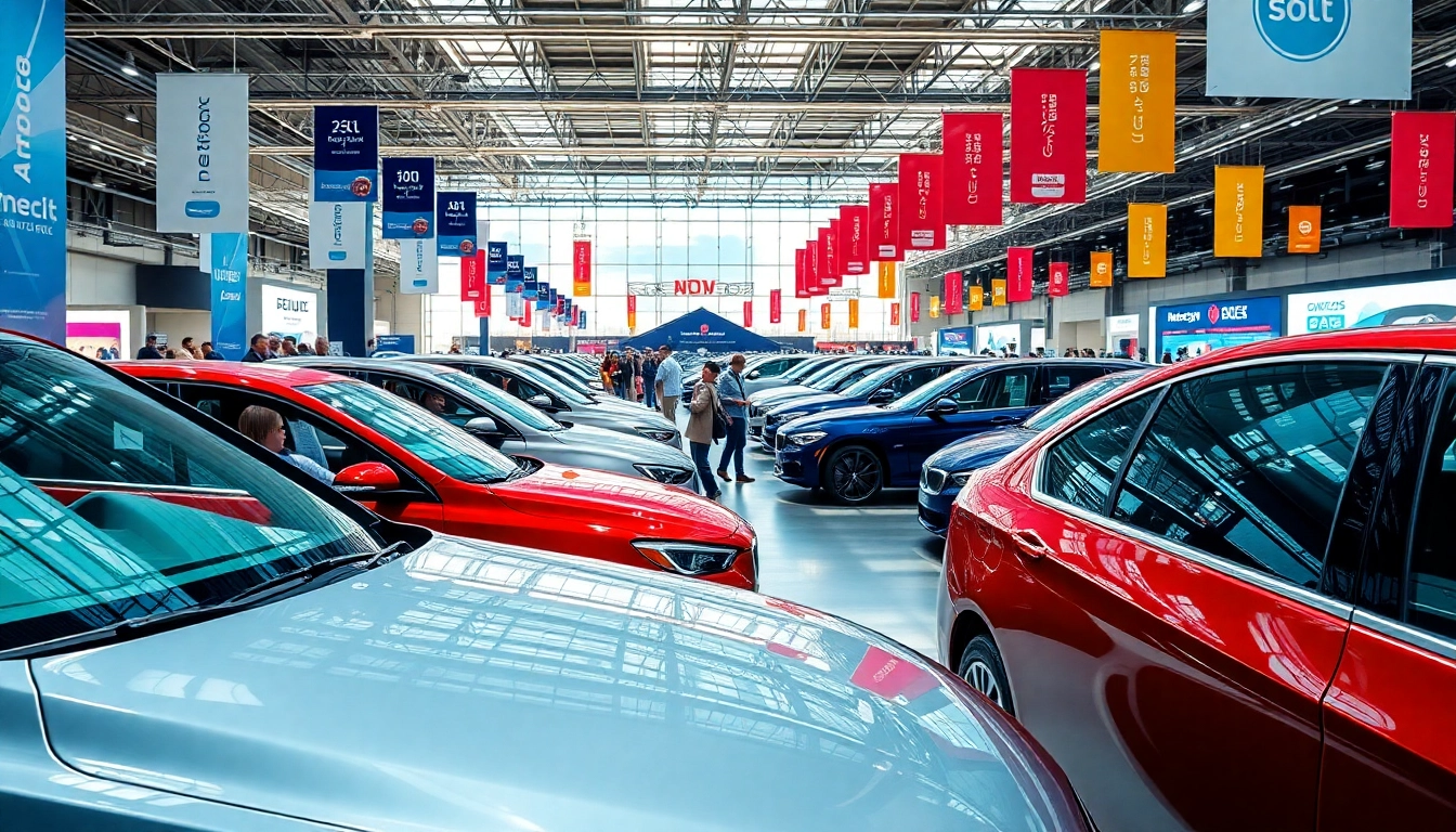 Experience the excitement of the Auto Cars Show with vibrant new car displays and enthusiastic crowds.