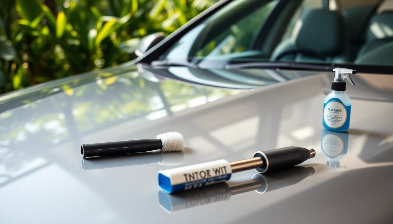 Detail-focused car detailing Chattanooga service showcasing meticulous cleaning tools.