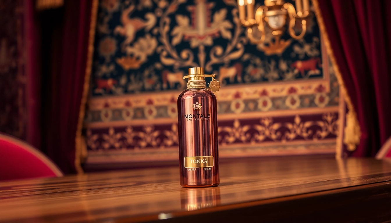 Experience Montale arabians tonka with a visually captivating display of its elegant bottle and luxurious setting.