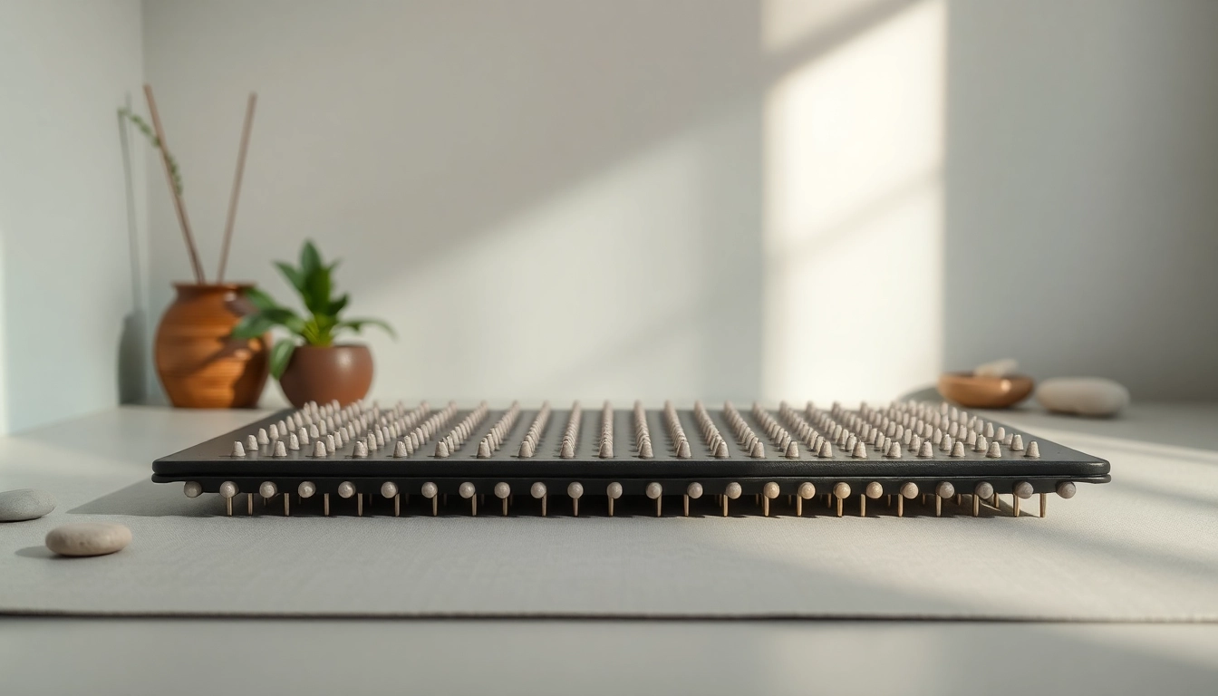 Fakirmatte showcasing its unique design for relaxation and pain relief.