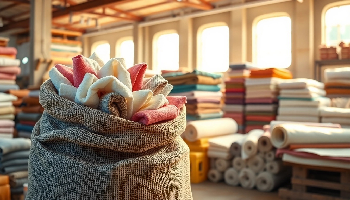 Goedkope katoen stoffen liggen kleurrijk gerangschikt in een textielwerkplaats.