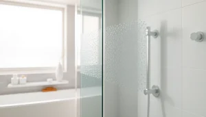 Découvrez une paroi de douche moderne dans un élégant cadre de salle de bains.