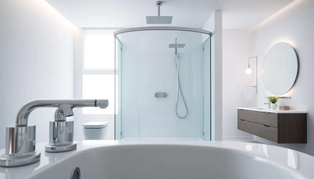 Erleben Sie die elegante sonni Duschkabine in modernem Design mit Glaswänden.