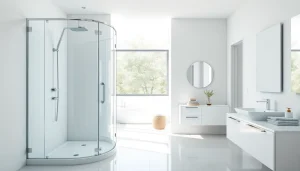 Stylish sonni Duschkabine presented beautifully in a modern bathroom context.