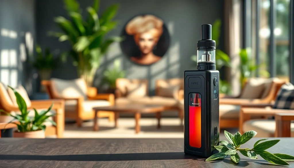 Genießen Sie vape ohne nikotin in einer entspannten Lounge-Umgebung mit stilvollem Design.