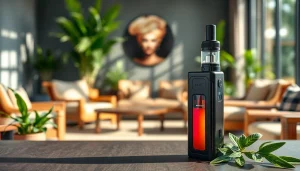 Genießen Sie vape ohne nikotin in einer entspannten Lounge-Umgebung mit stilvollem Design.