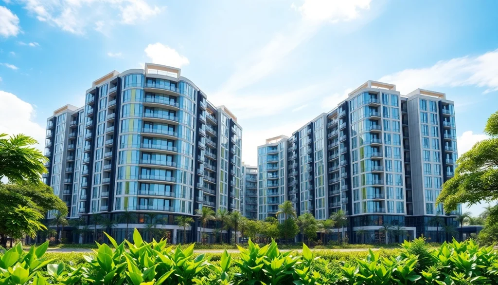 View of the luxurious Tampines St 95 EC showcasing modern design and green surroundings.