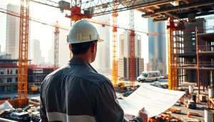 New York City Commercial General Contractor supervising an active construction site in NYC.