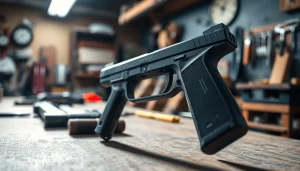 Showcase of the pf9ss frame highlighting its factory-style grip texture and intricate design details.