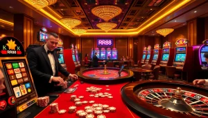 Experience high-stakes excitement at RR88 with engaging casino games, slots, and roulette tables.