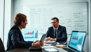 Find competitor pricing strategies with a business analyst reviewing data in an office setting.