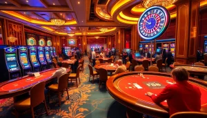 Experience thrilling gameplay at FLY 88 with vibrant casino tables and high-stakes excitement.