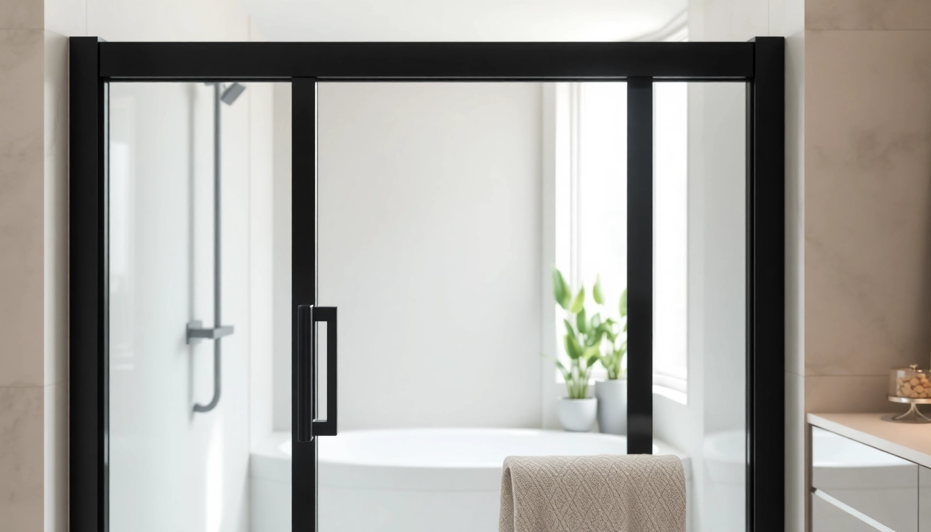 Elevate Your Space with a Stylish Shower Door Black Frame