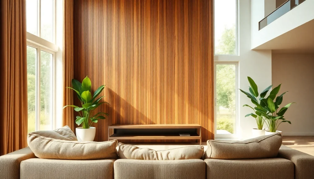 Enhance your space with a stylish wood slat wall panel as a beautiful design element.