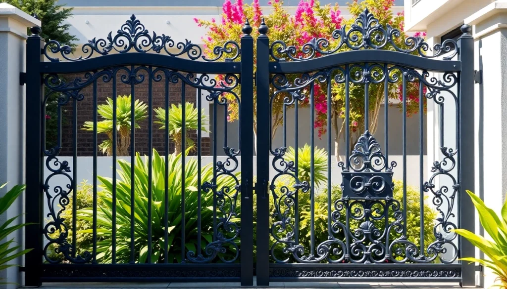 Transform your property with stunning custom steel gates, featuring intricate design and robust quality.