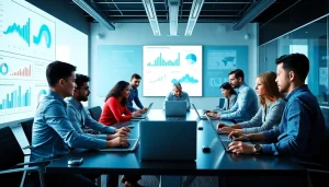 Discover competitive intelligence faqs with data analysts collaborating in a modern office.