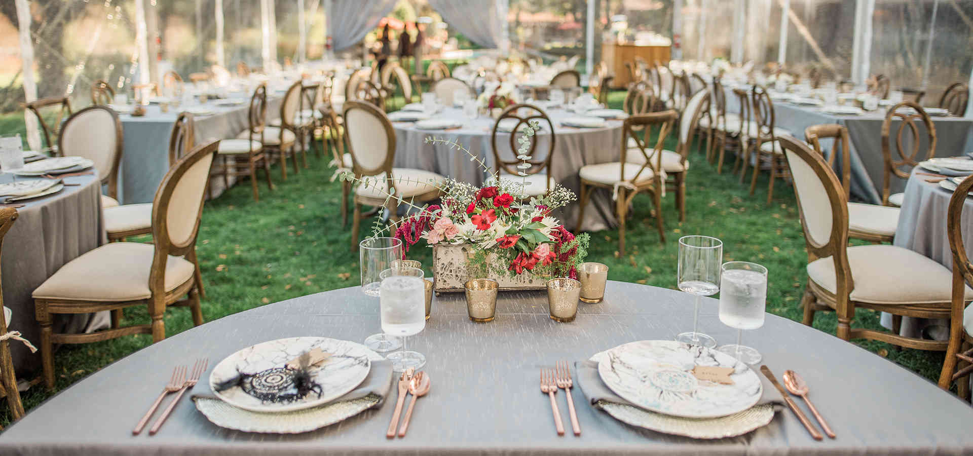 Wedding Tent Chair & Table Rentals with Delivery & Setup